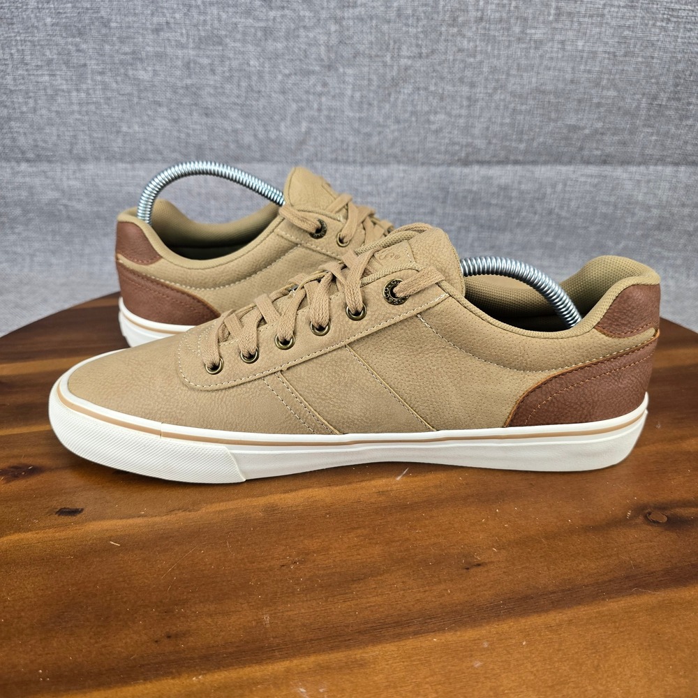 Bass Mens 7011252 Tan Brown Pebbled Synthetic Low Top Sneakers Size 10 US - Picture 10 of 14